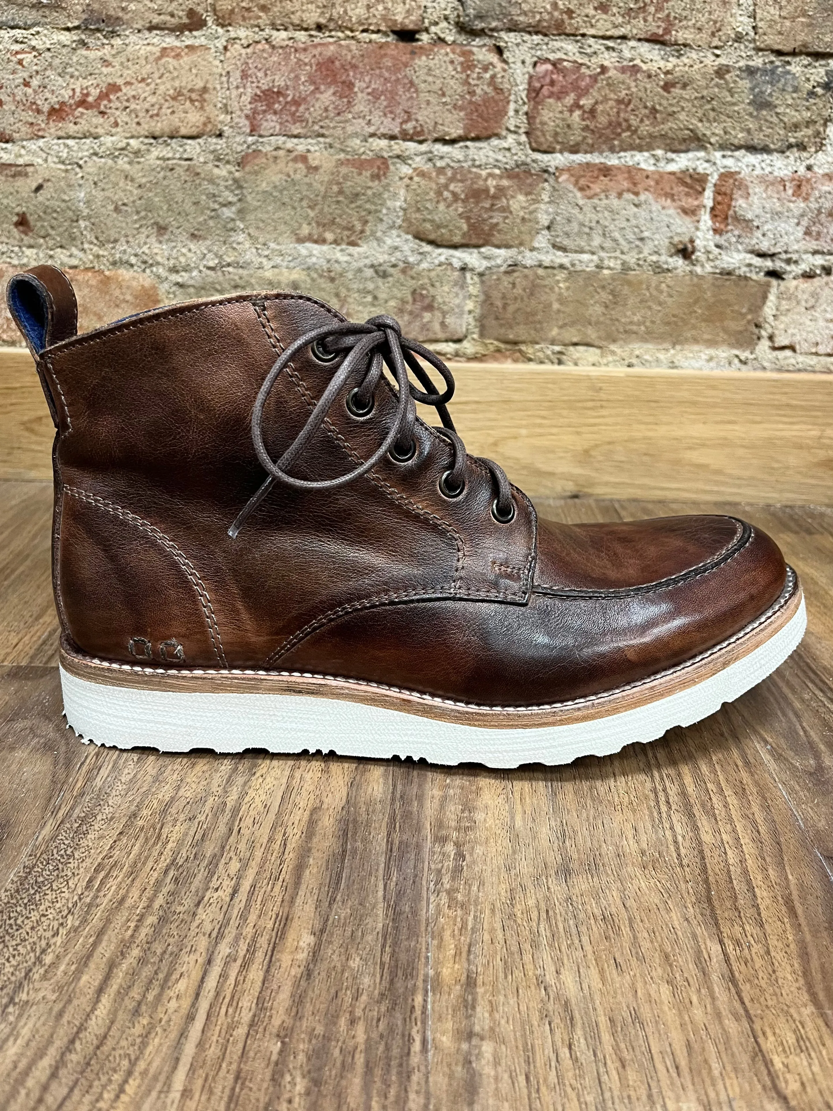 Bed Stu Men's Lincoln Teak Rustic Leather Lace Up Boots F393029