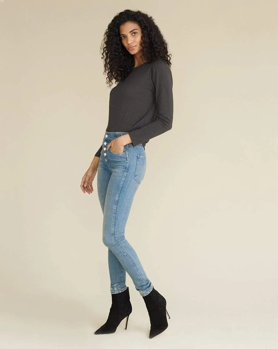 Charcoal Mason Baseball Tee