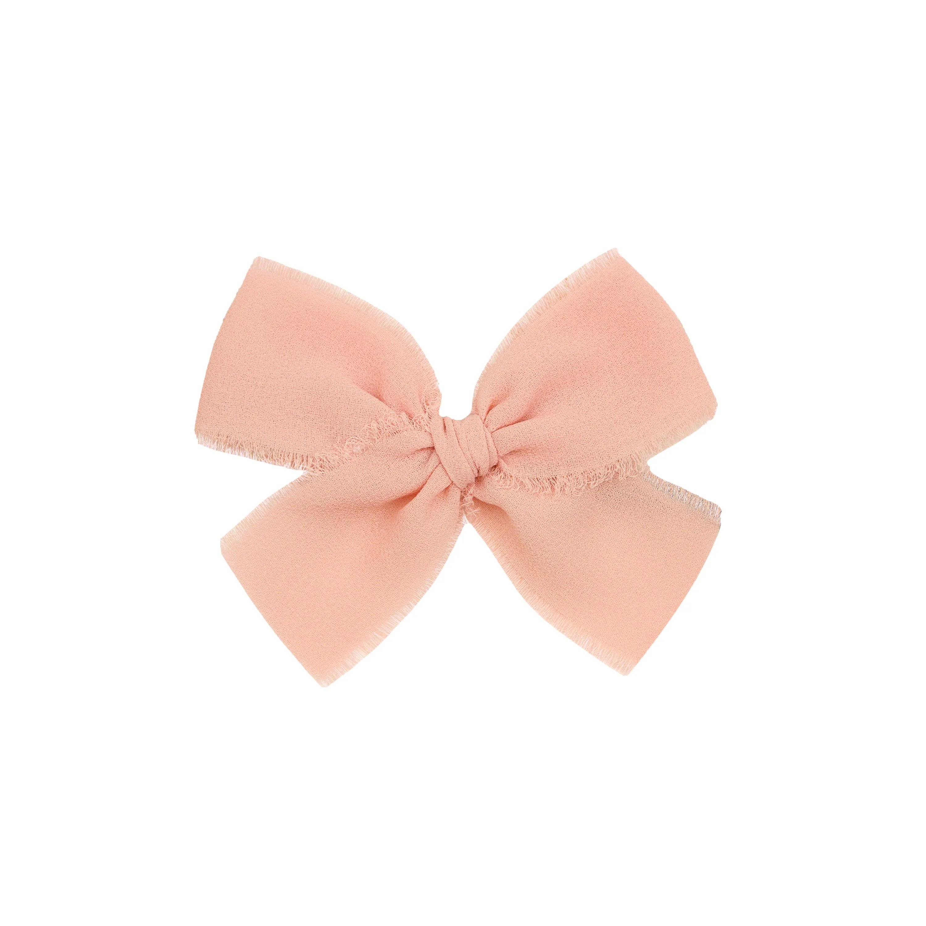 Chiffon Bow 3 Pack: Blush Clips