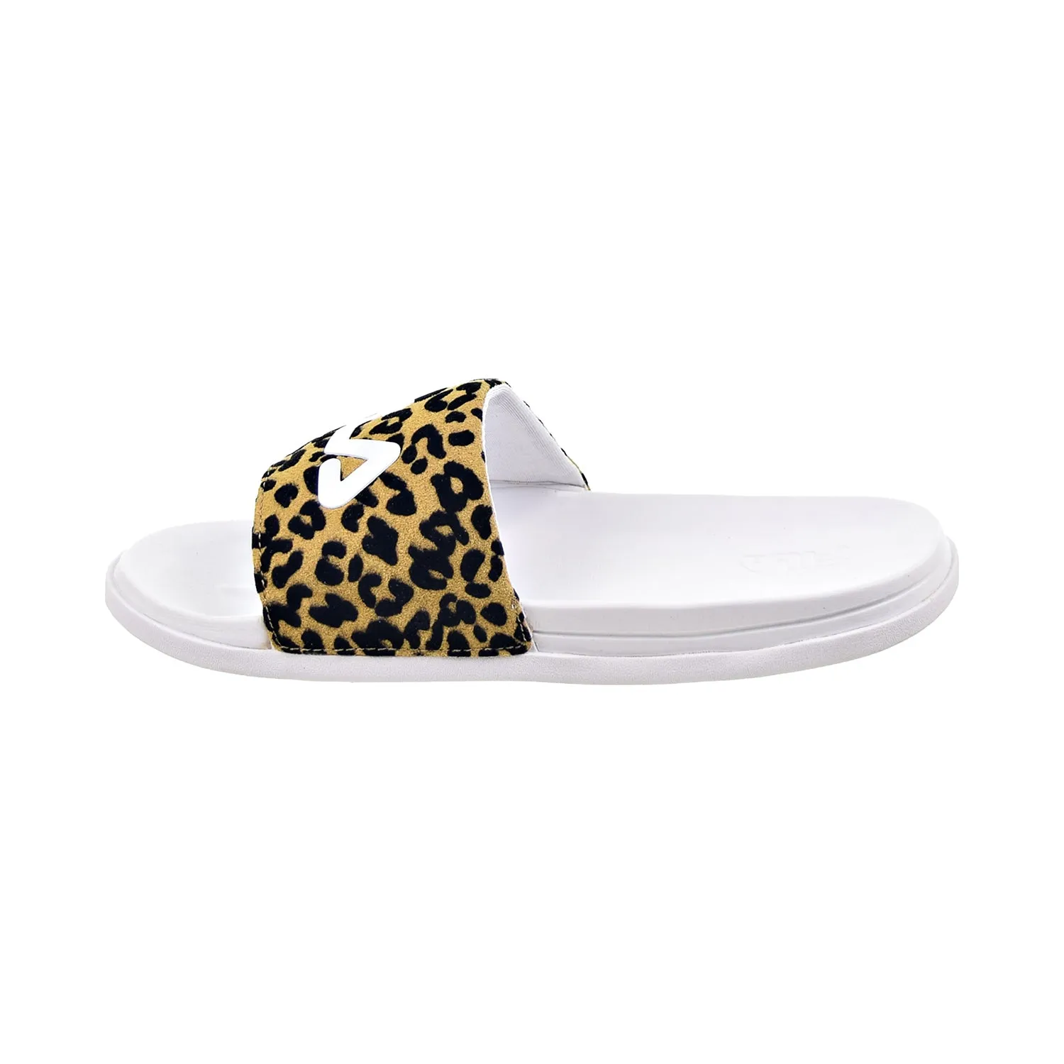 Fila Drifter Lux Wild Women's Slide Sandals White-Leopard