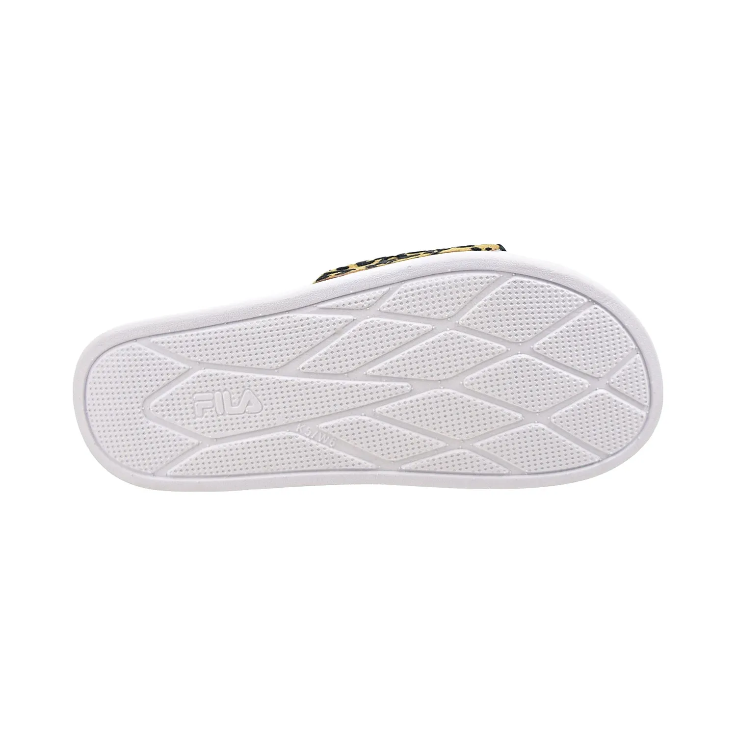 Fila Drifter Lux Wild Women's Slide Sandals White-Leopard