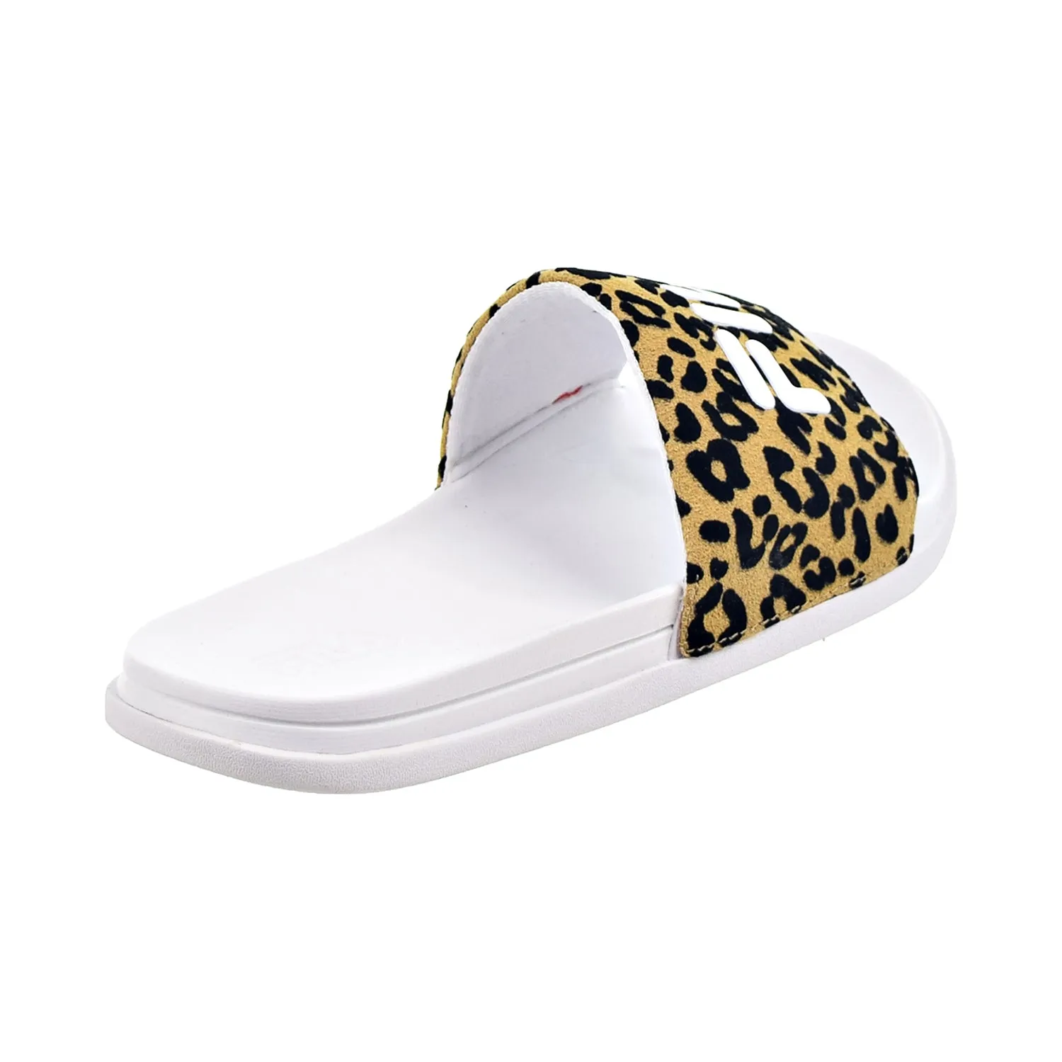 Fila Drifter Lux Wild Women's Slide Sandals White-Leopard