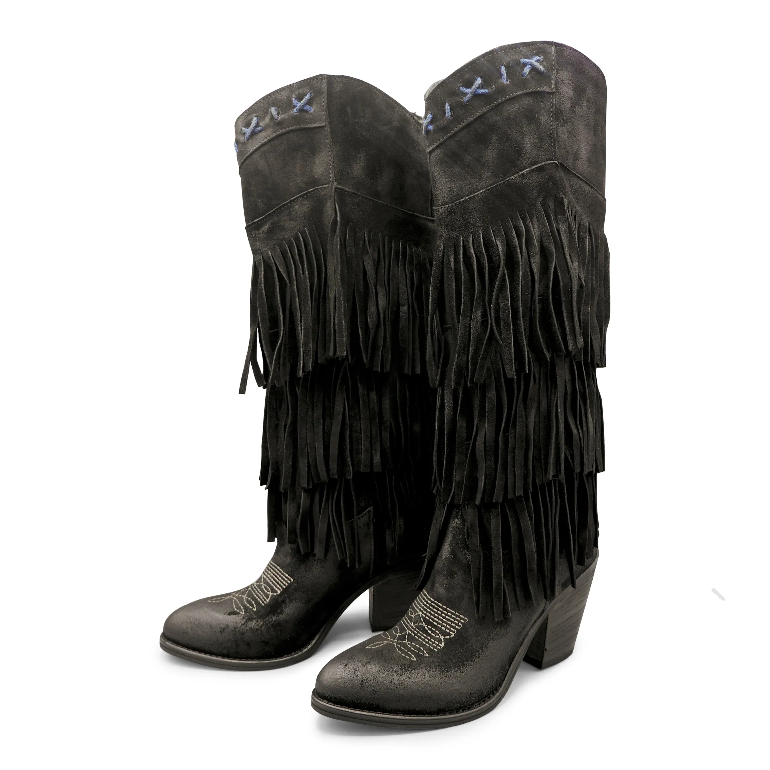 FLOR12 -Nero Layered Fringe