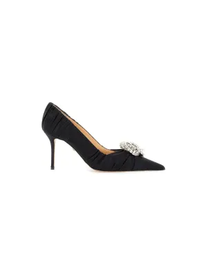 Galaxy Satin High-Heeled Pumps
