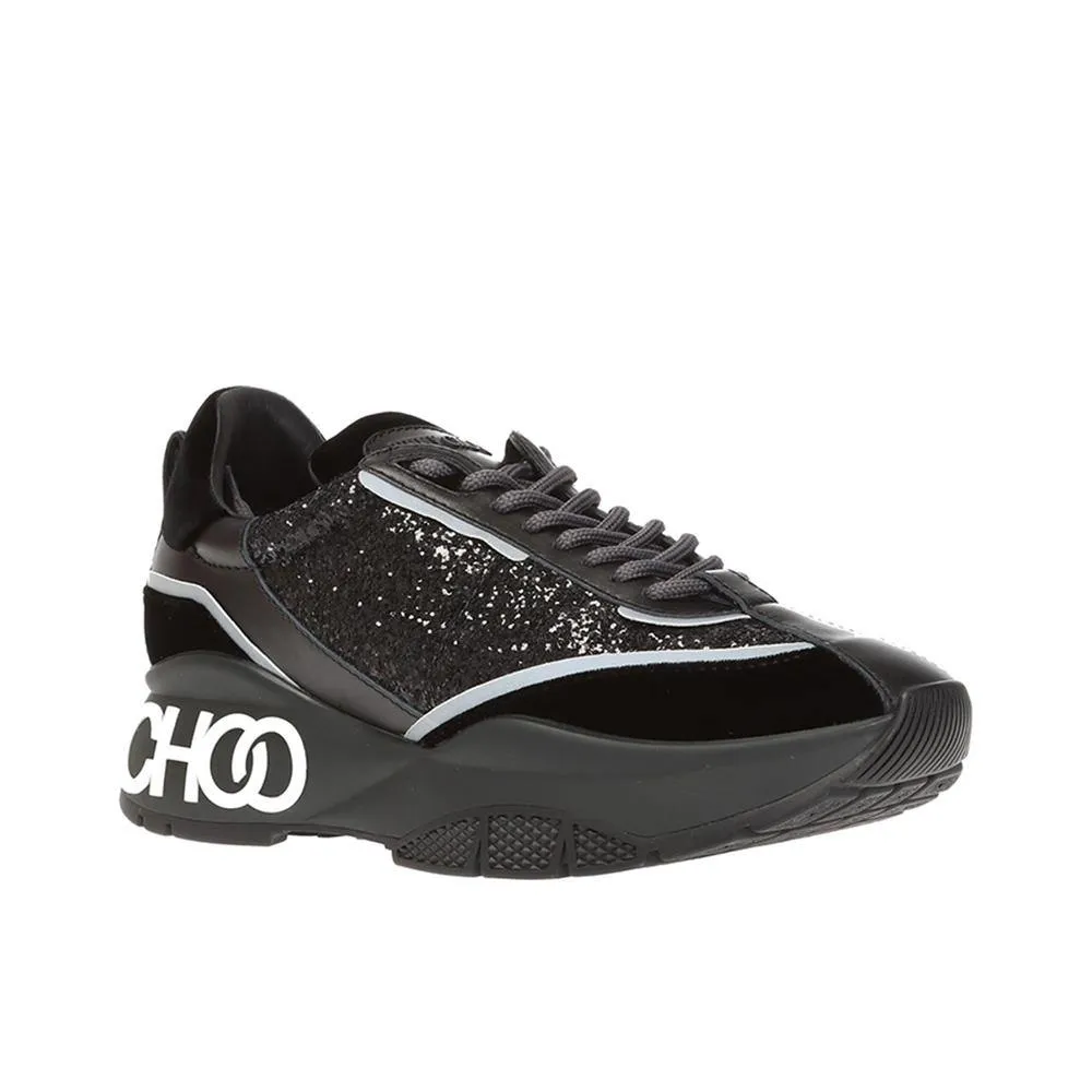 Jimmy Choo Women's 'Raine' Glitter Sneakers Black