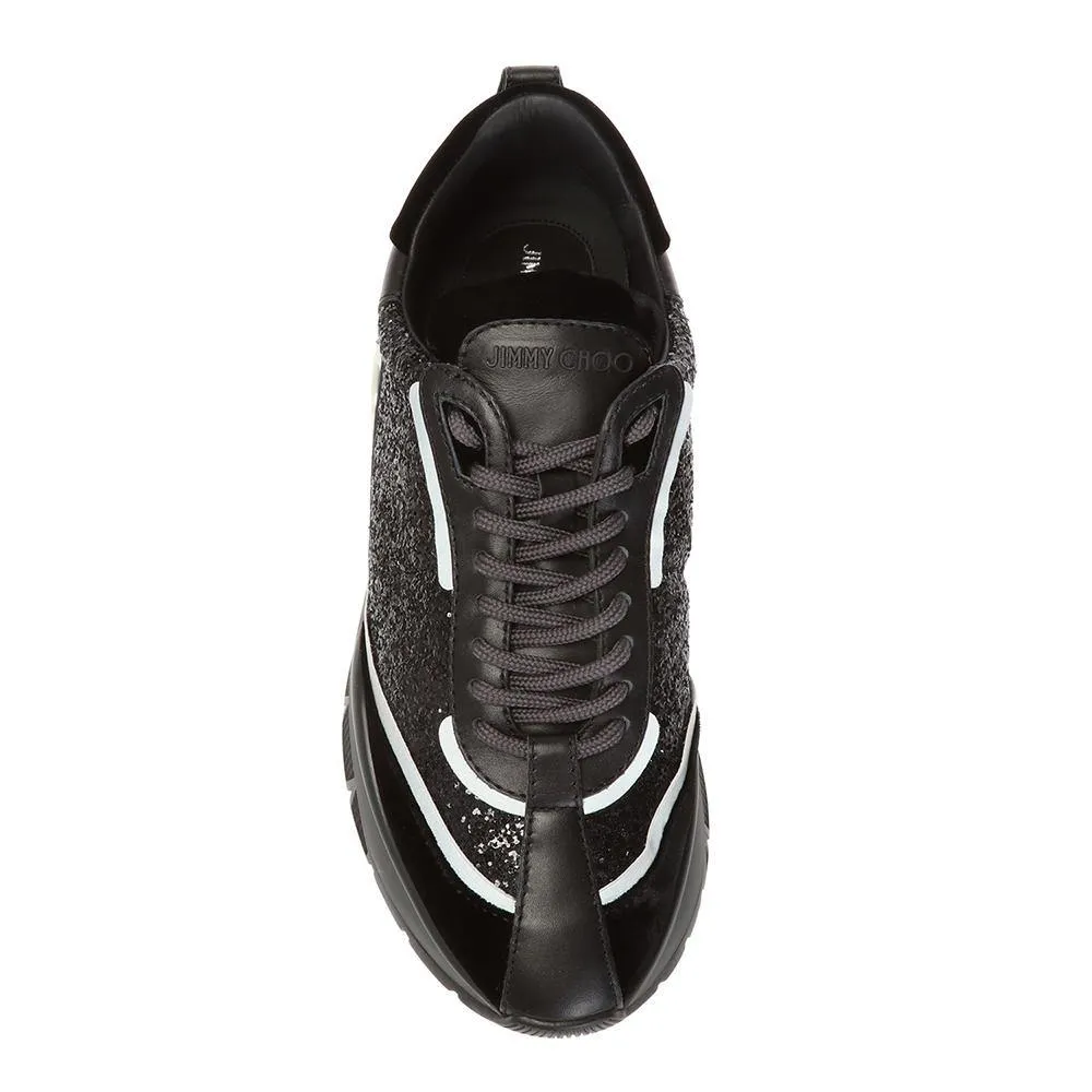 Jimmy Choo Women's 'Raine' Glitter Sneakers Black
