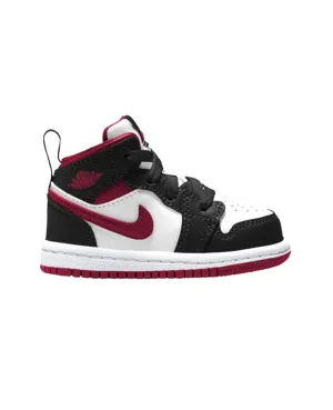 Jordan AJ 1 Mid  Baby/Toddler White Gym Red