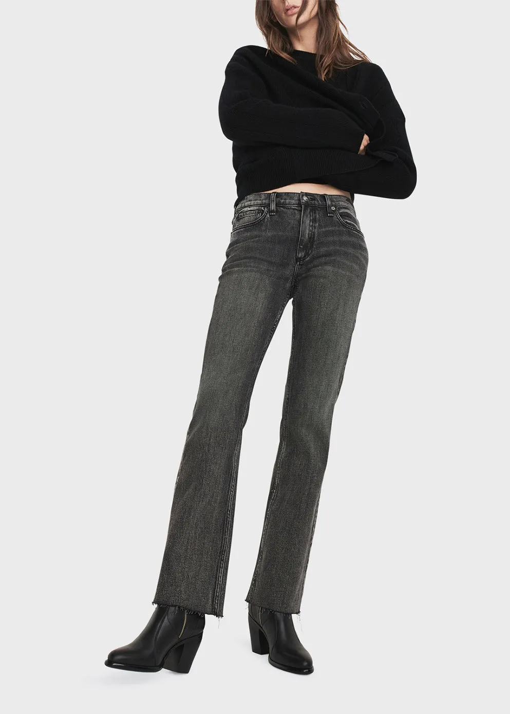 Peyton Mid-Rise Bootcut Jeans