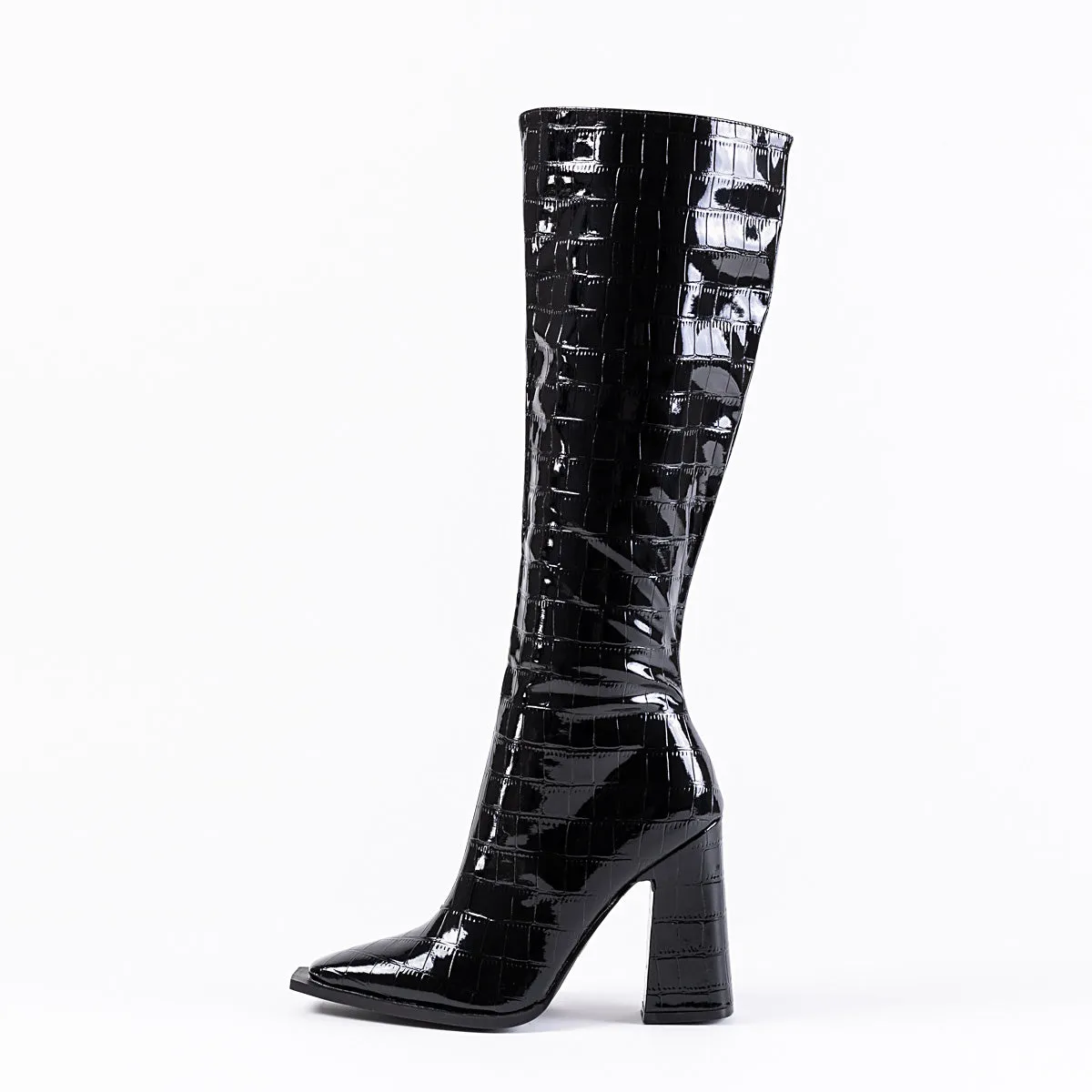RAID Sphere Long Boot in Black Croc