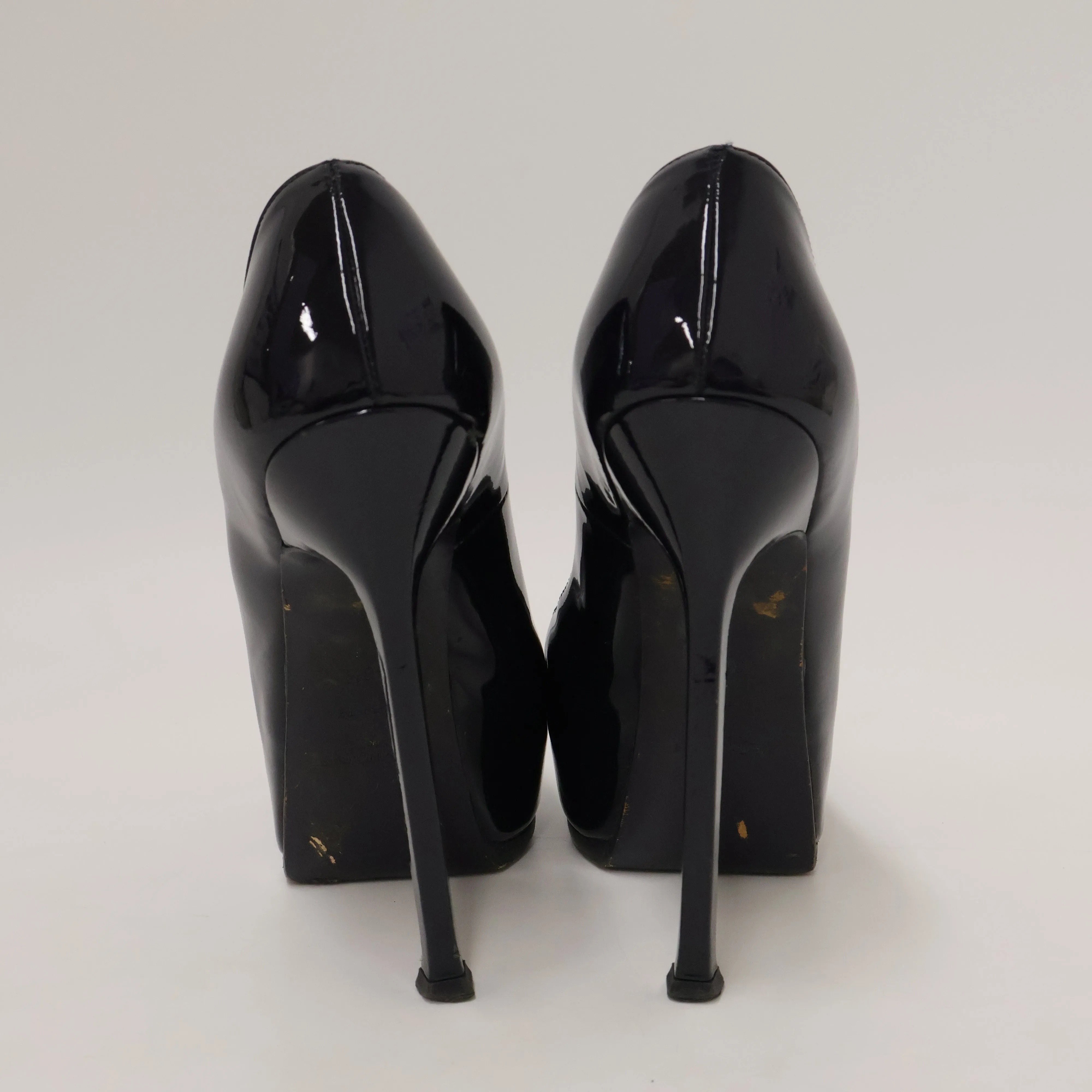 Saint Laurent Patent Tribtoo Black
