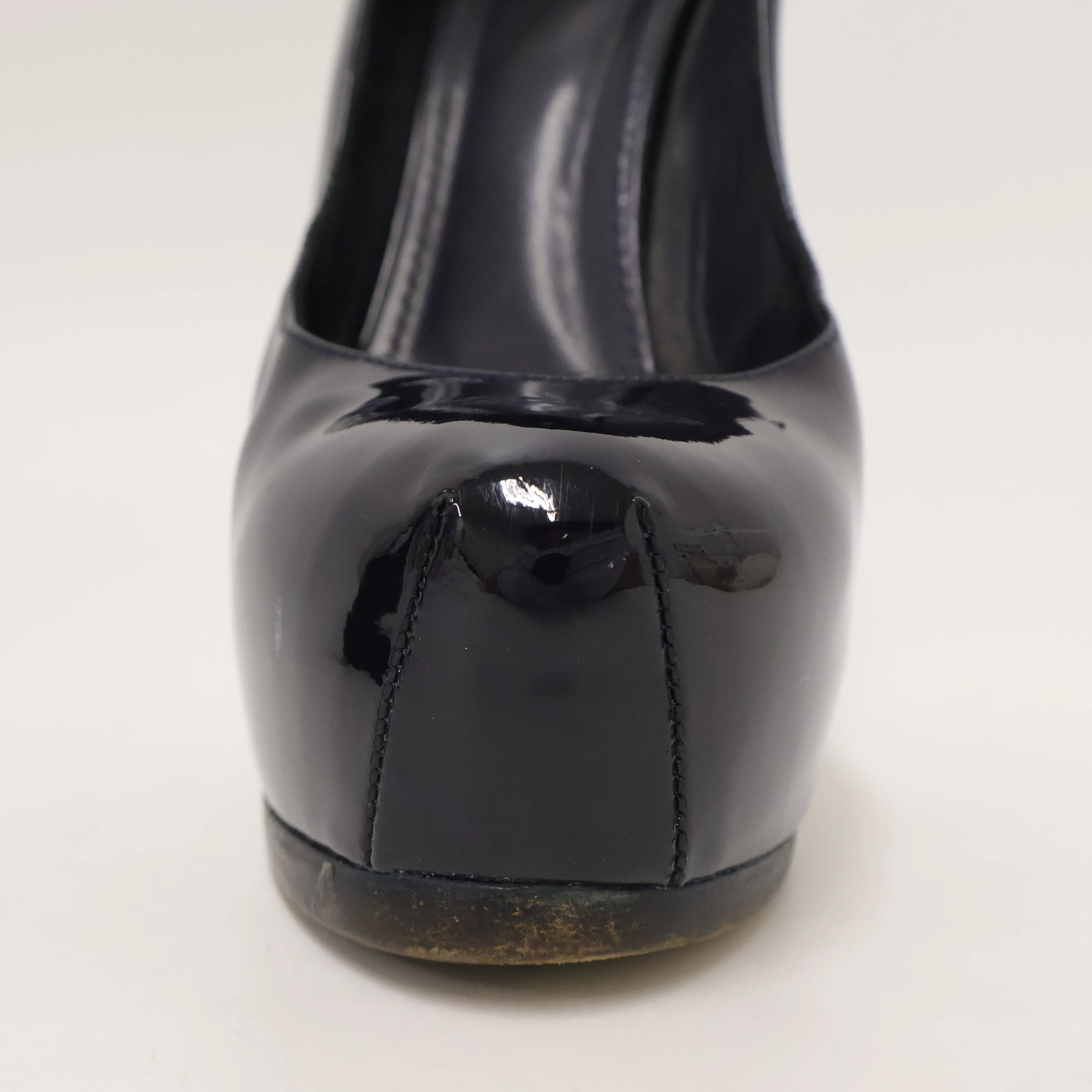 Saint Laurent Patent Tribtoo Black