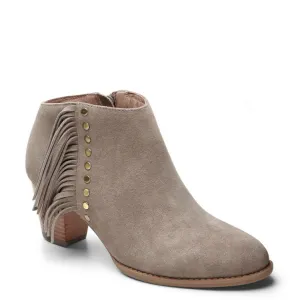 Vionic Women's Faros Fringed Bootie - Greige 322FAROS