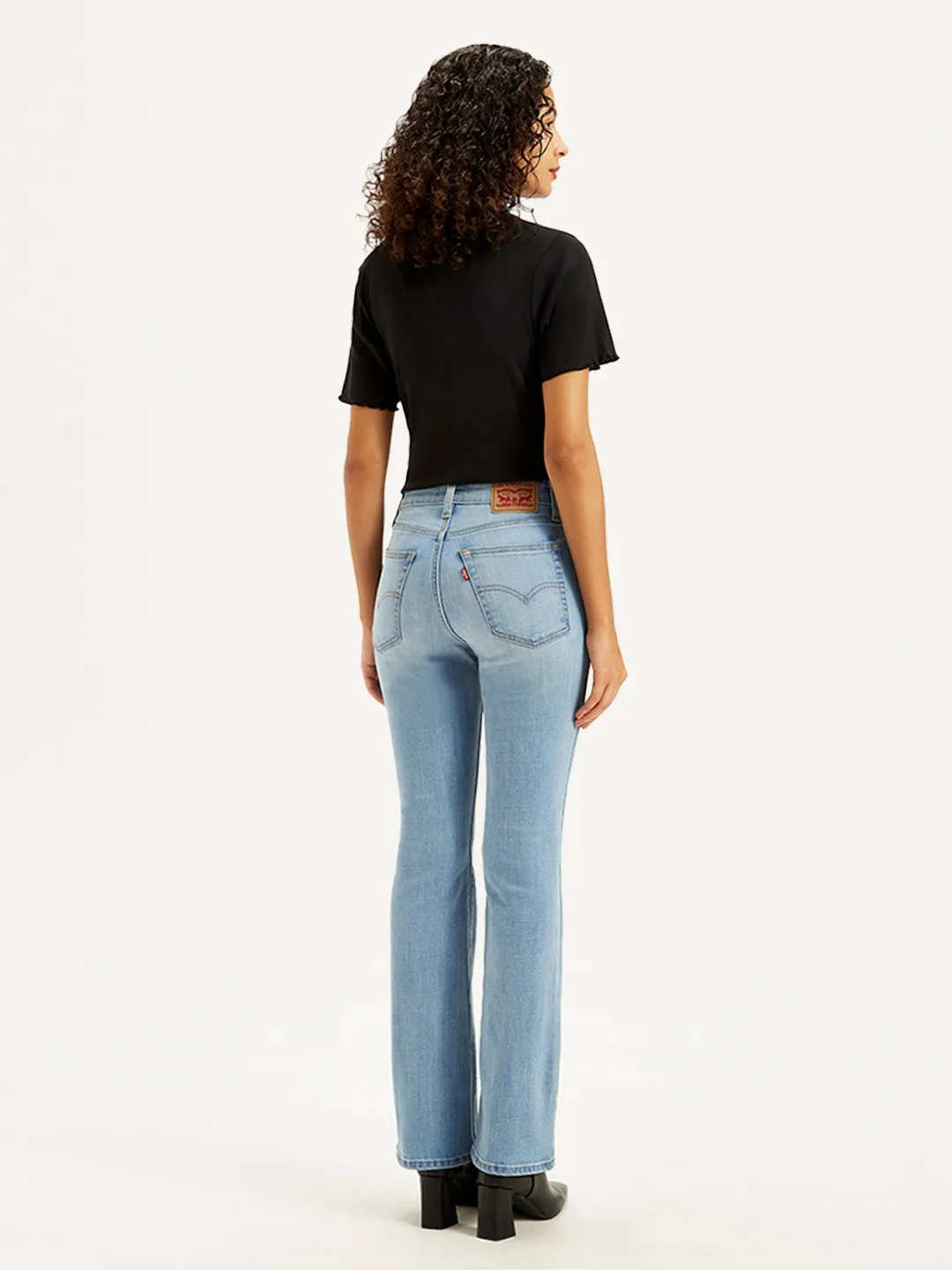 Women's 725 Light Blue Bootcut Fit High Rise Jeans