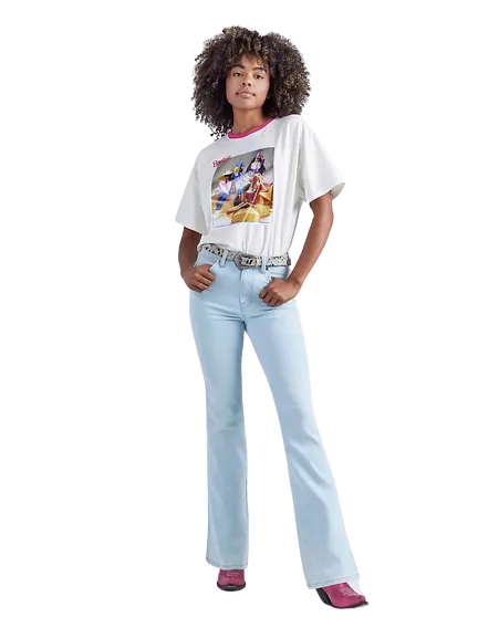 Wrangler x Barbie Ladies Ken Blue Westward Jean